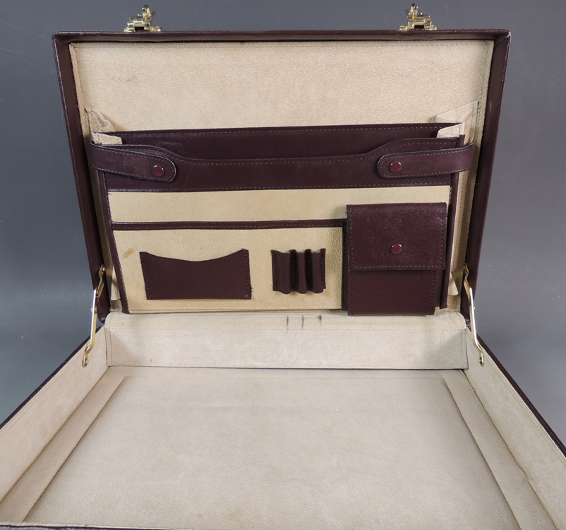 Burgundy Leather Briefcase by Heritage