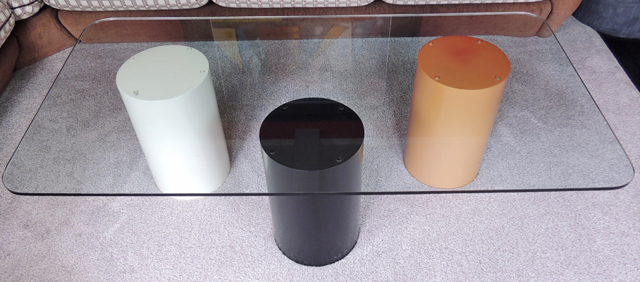 Contemporary Glass Top Coffee Table