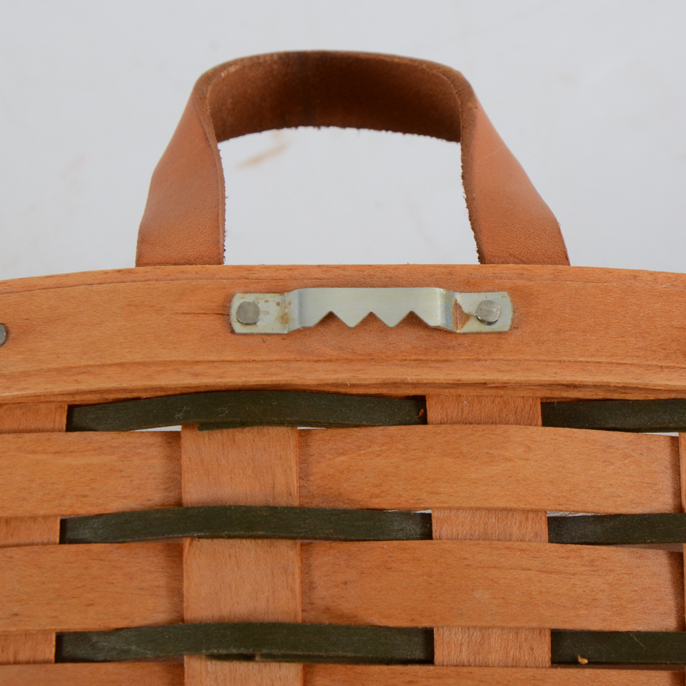 1997 Longaberger Traditions Collection Fellowship Basket in Box with Key Basket