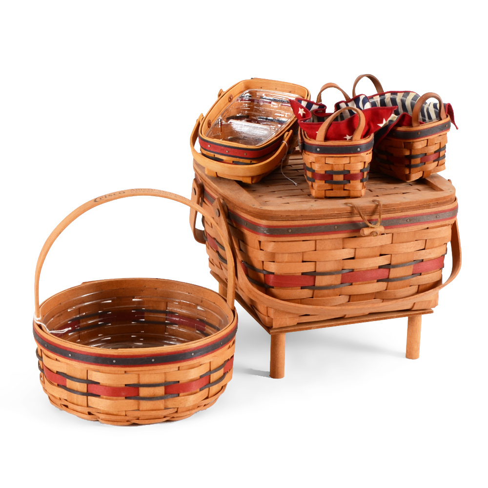 Longaberger Basket Collection Including Crisco All-American