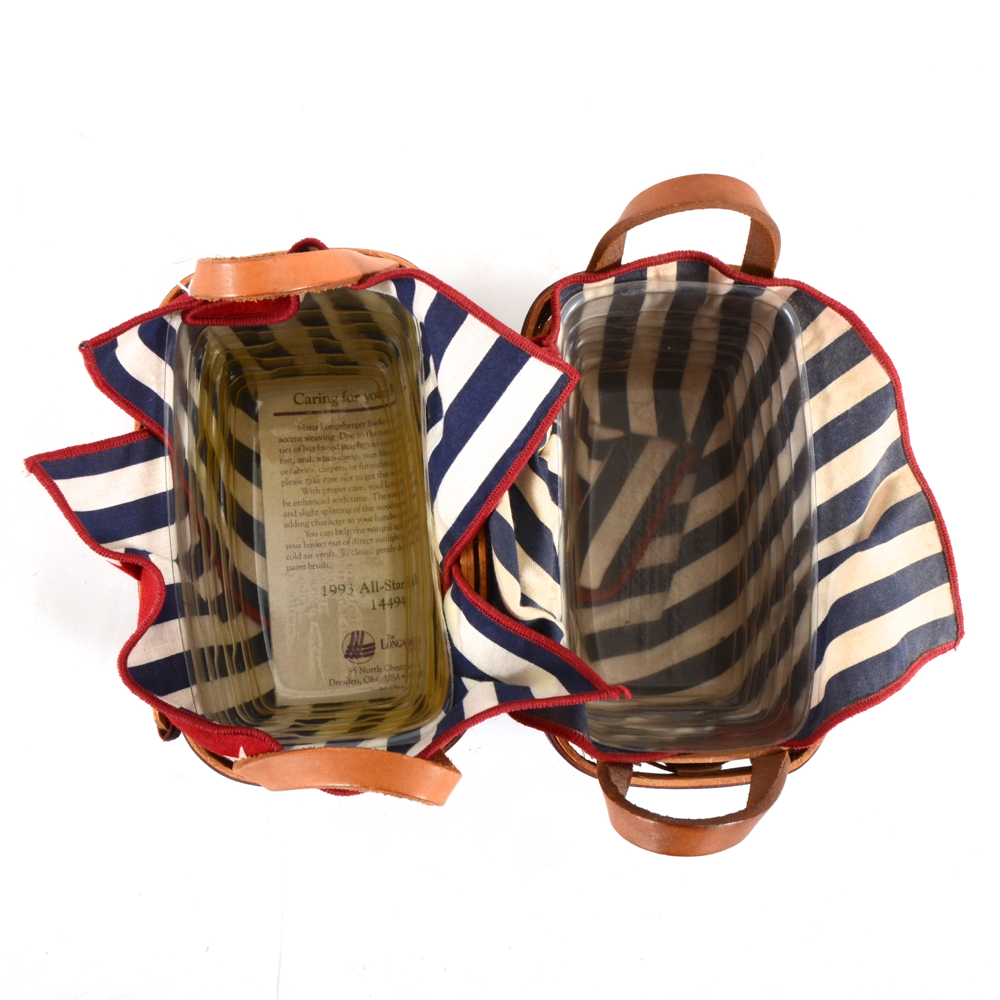 Longaberger Basket Collection Including Crisco All-American