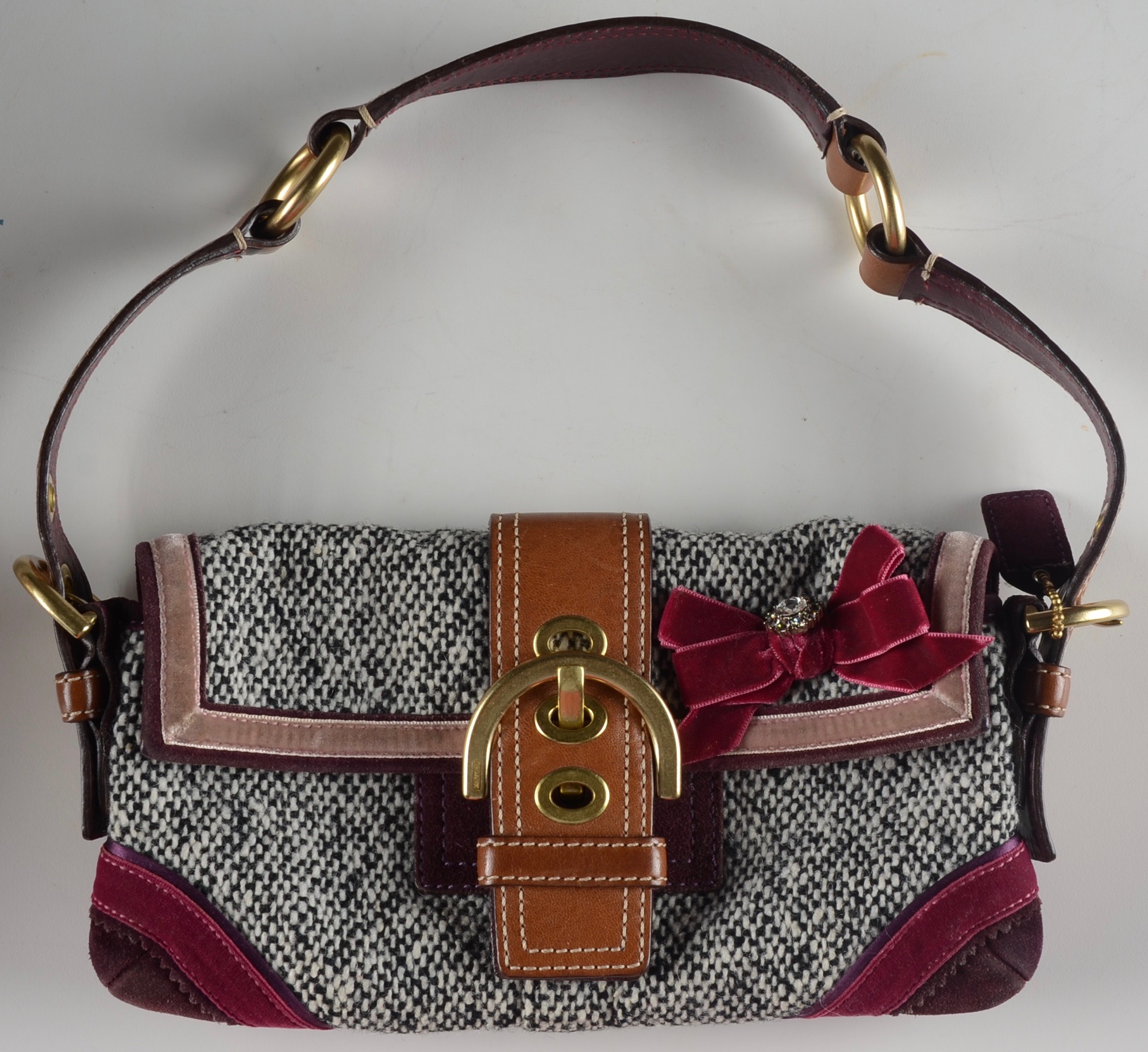 Two Soho Tweed Coach Purses