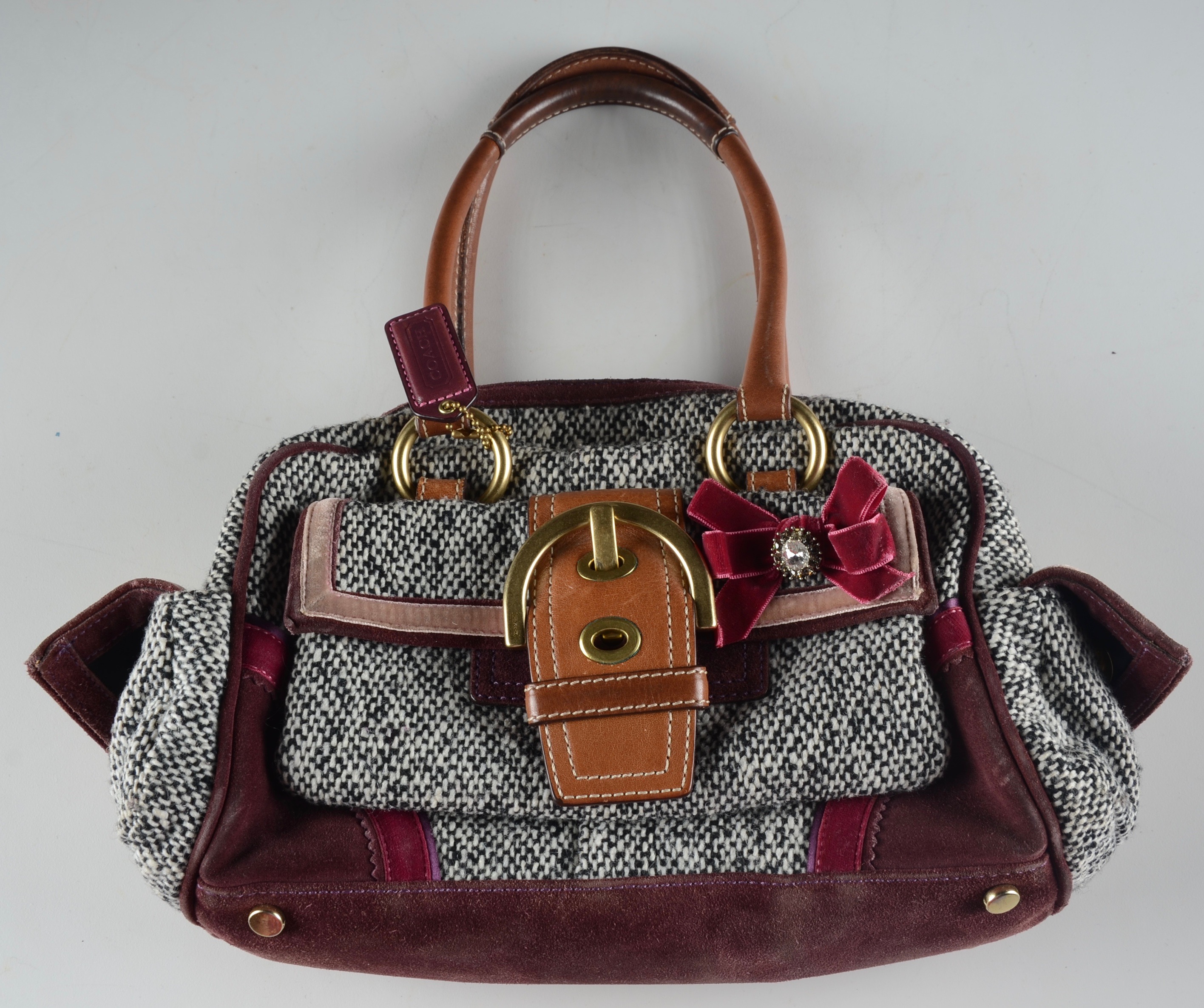 Two Soho Tweed Coach Purses