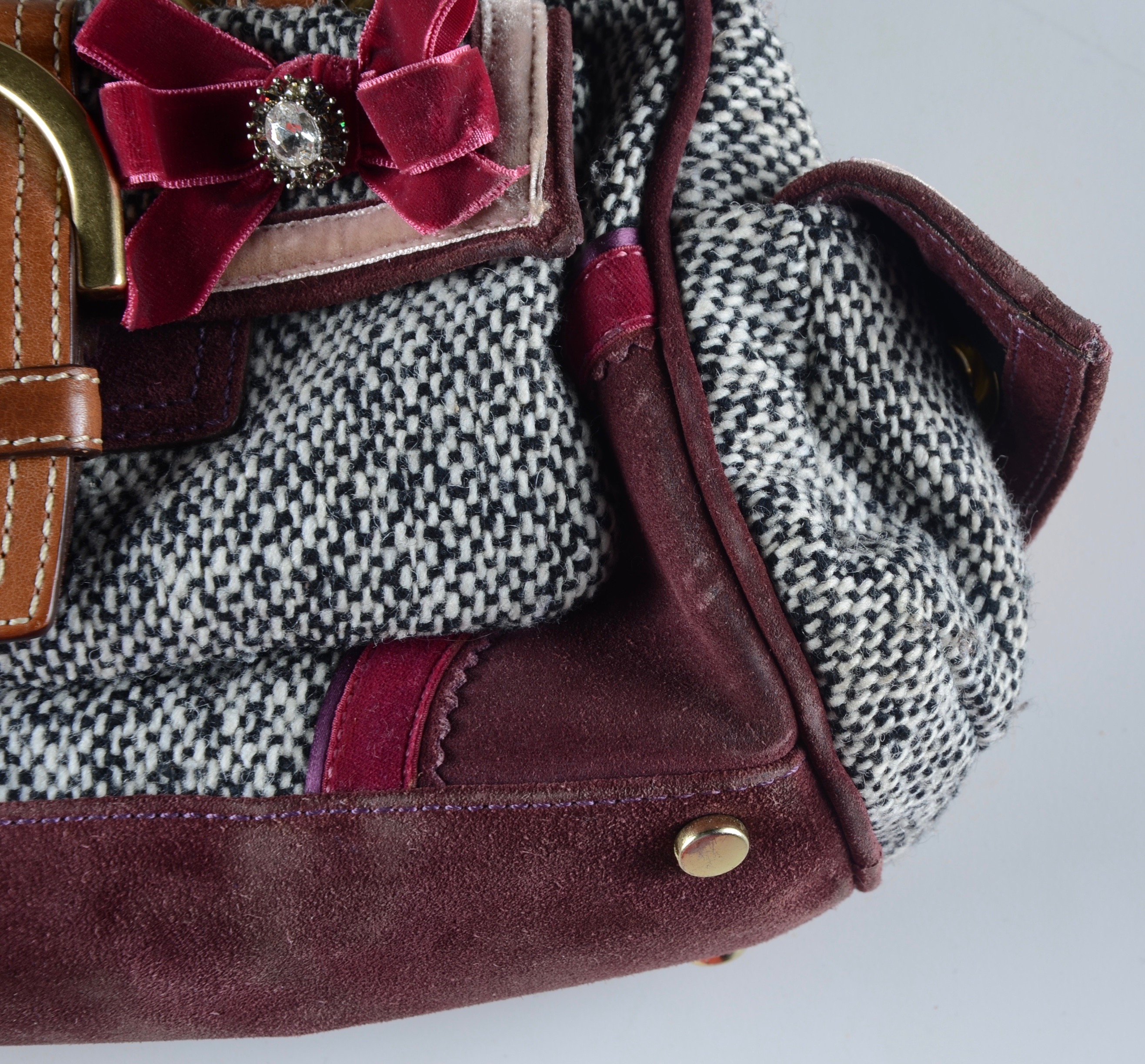 Two Soho Tweed Coach Purses