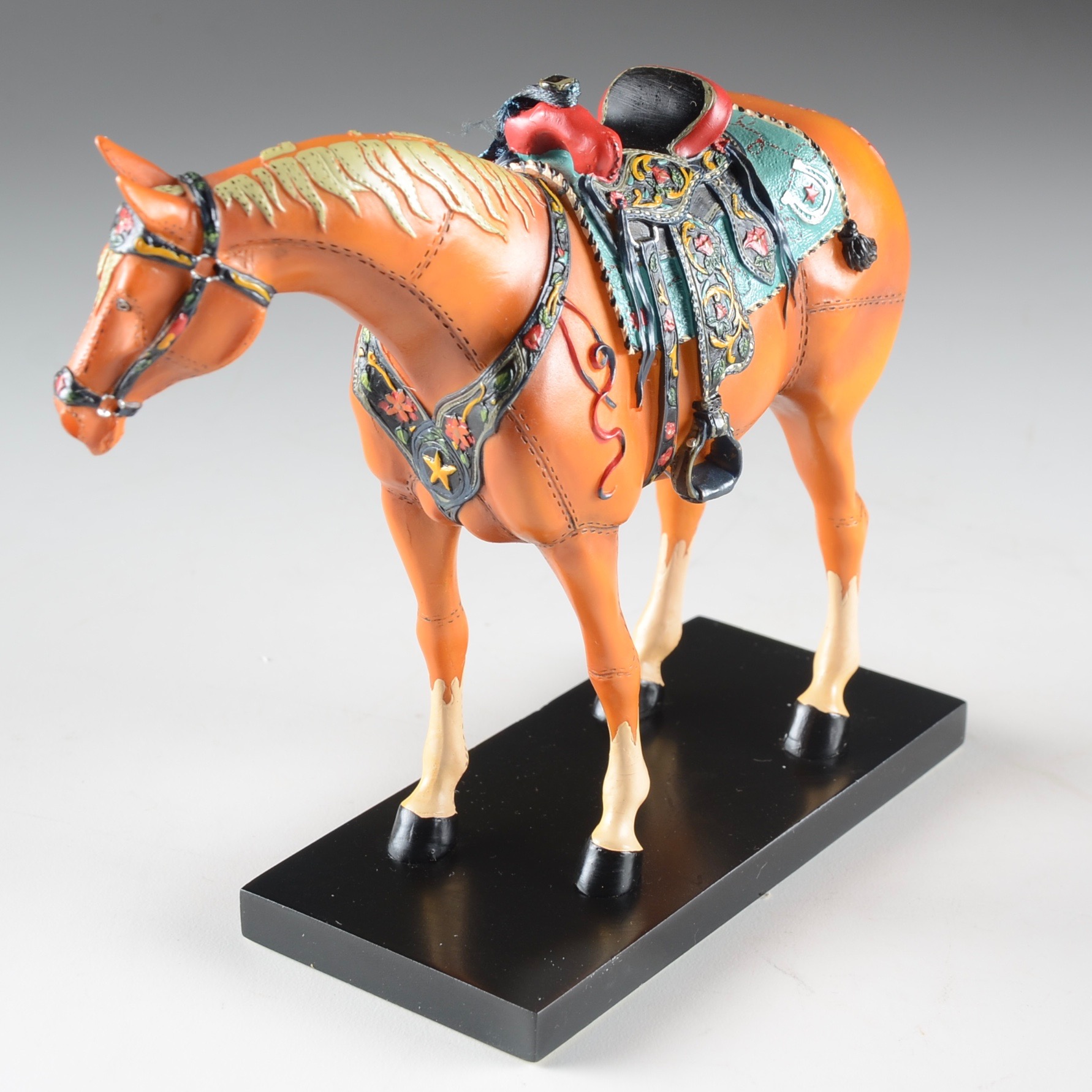 Pair of Painted Horse Figurines