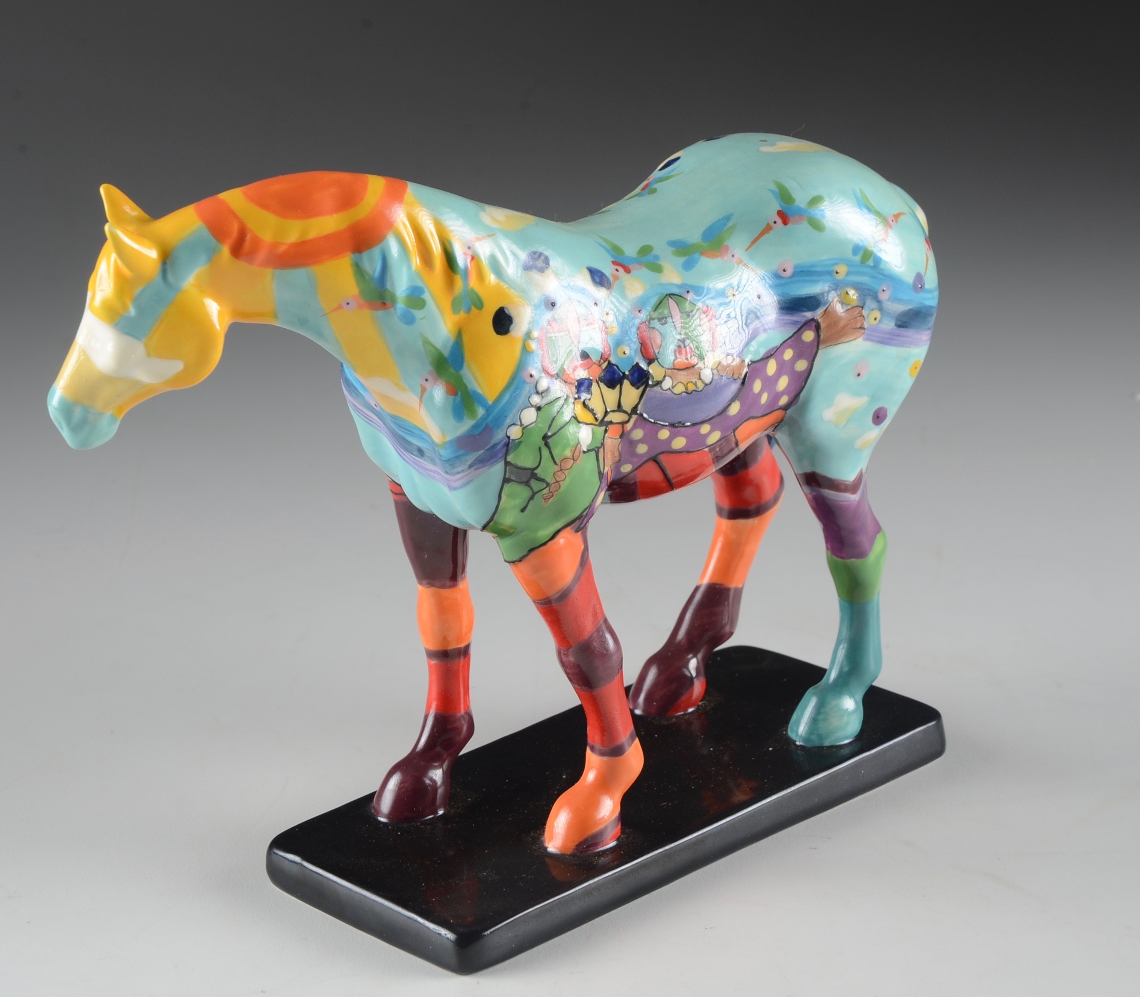 Three Painted Pony Horse Figurines
