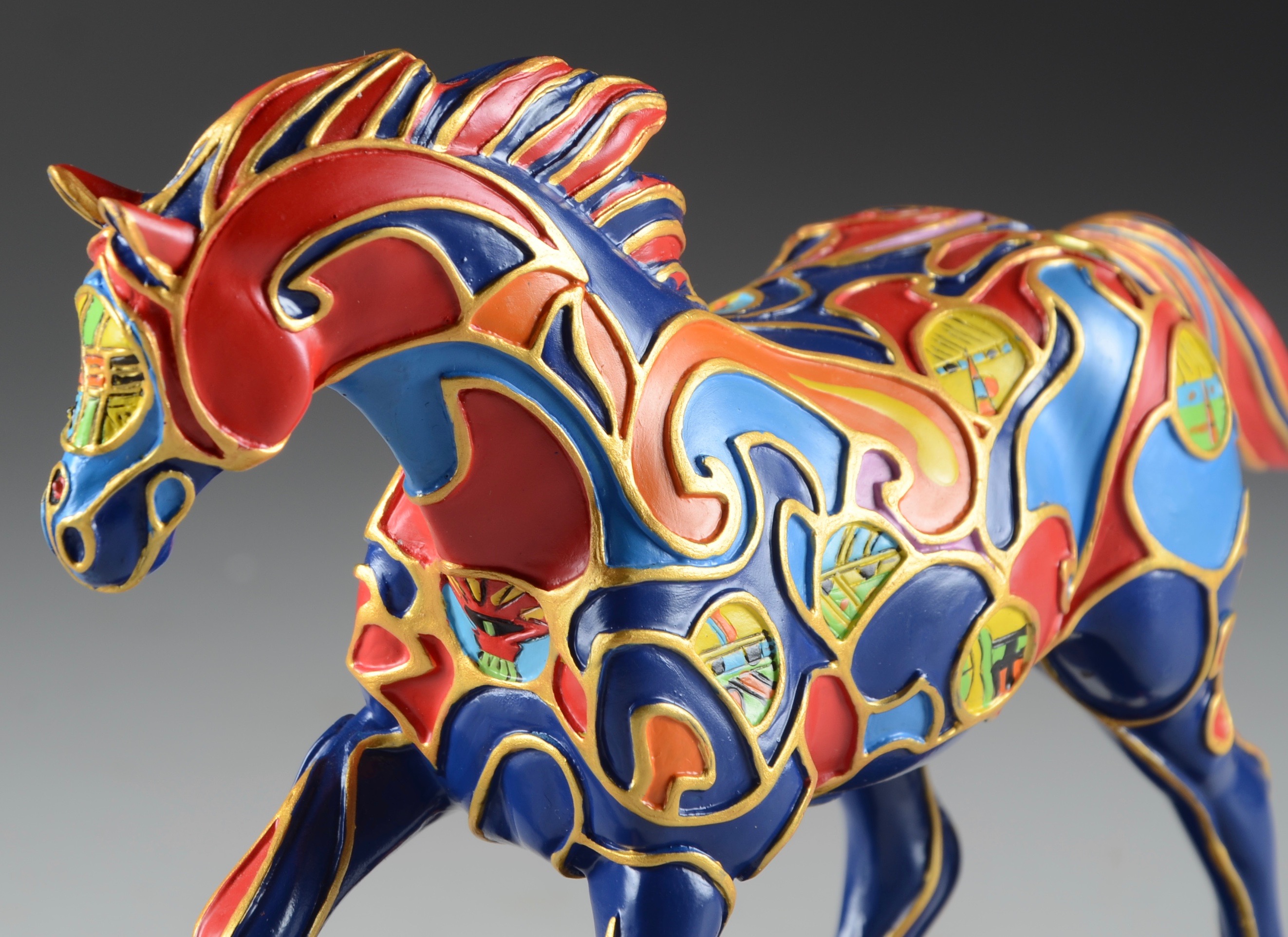 Three Painted Pony Horse Figurines