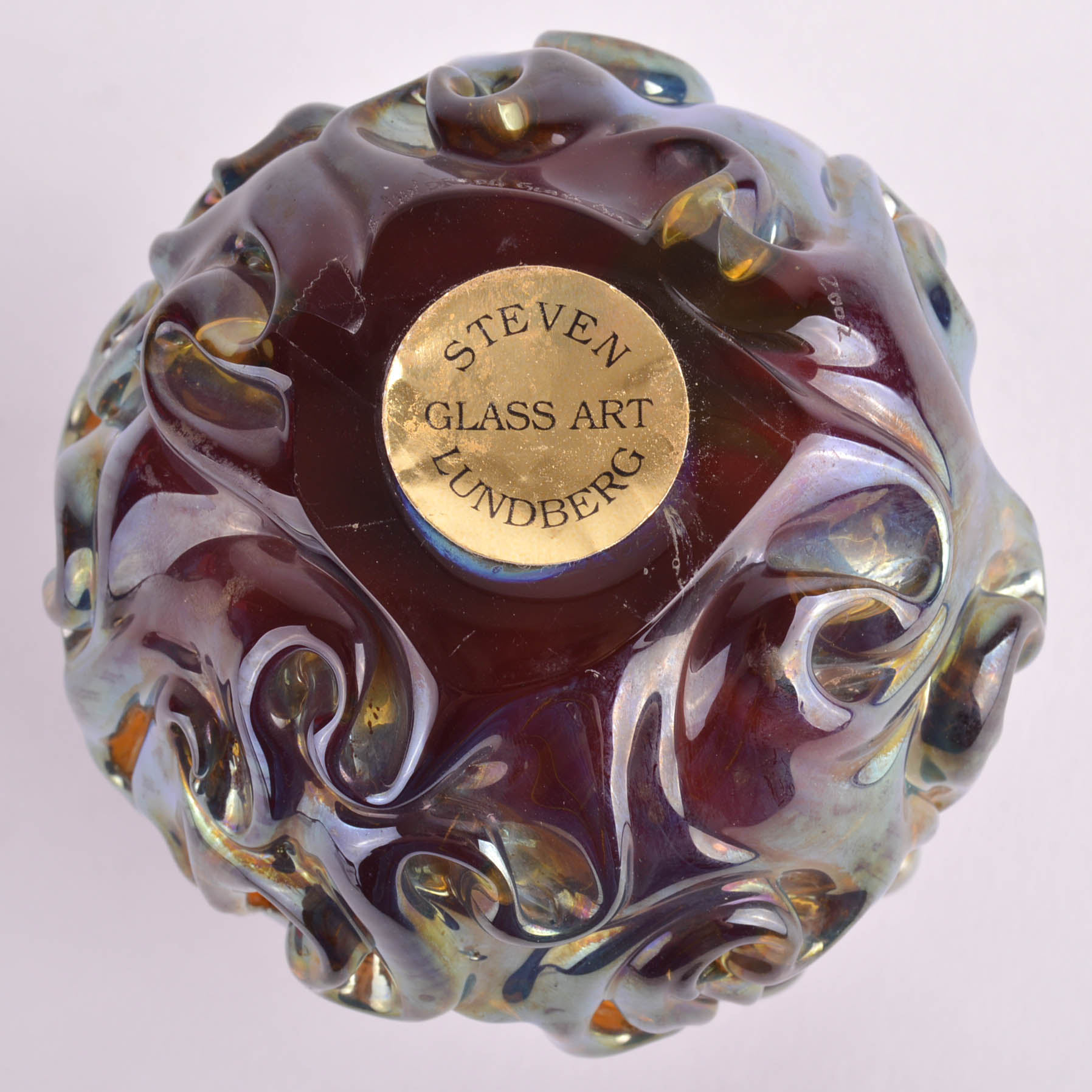 Steven Lundberg Art Glass Vase