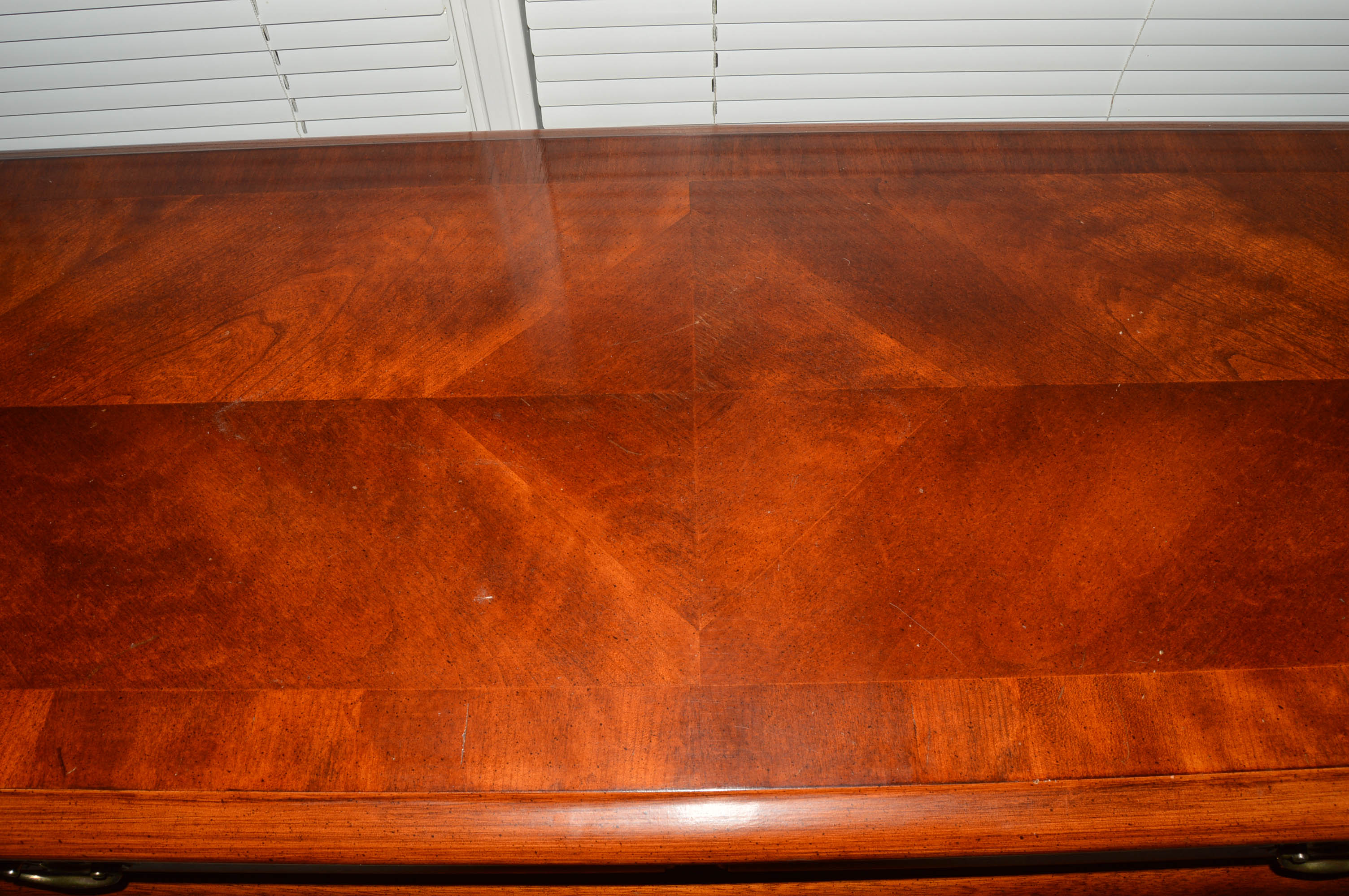 Walnut Queen Anne Style Console Table