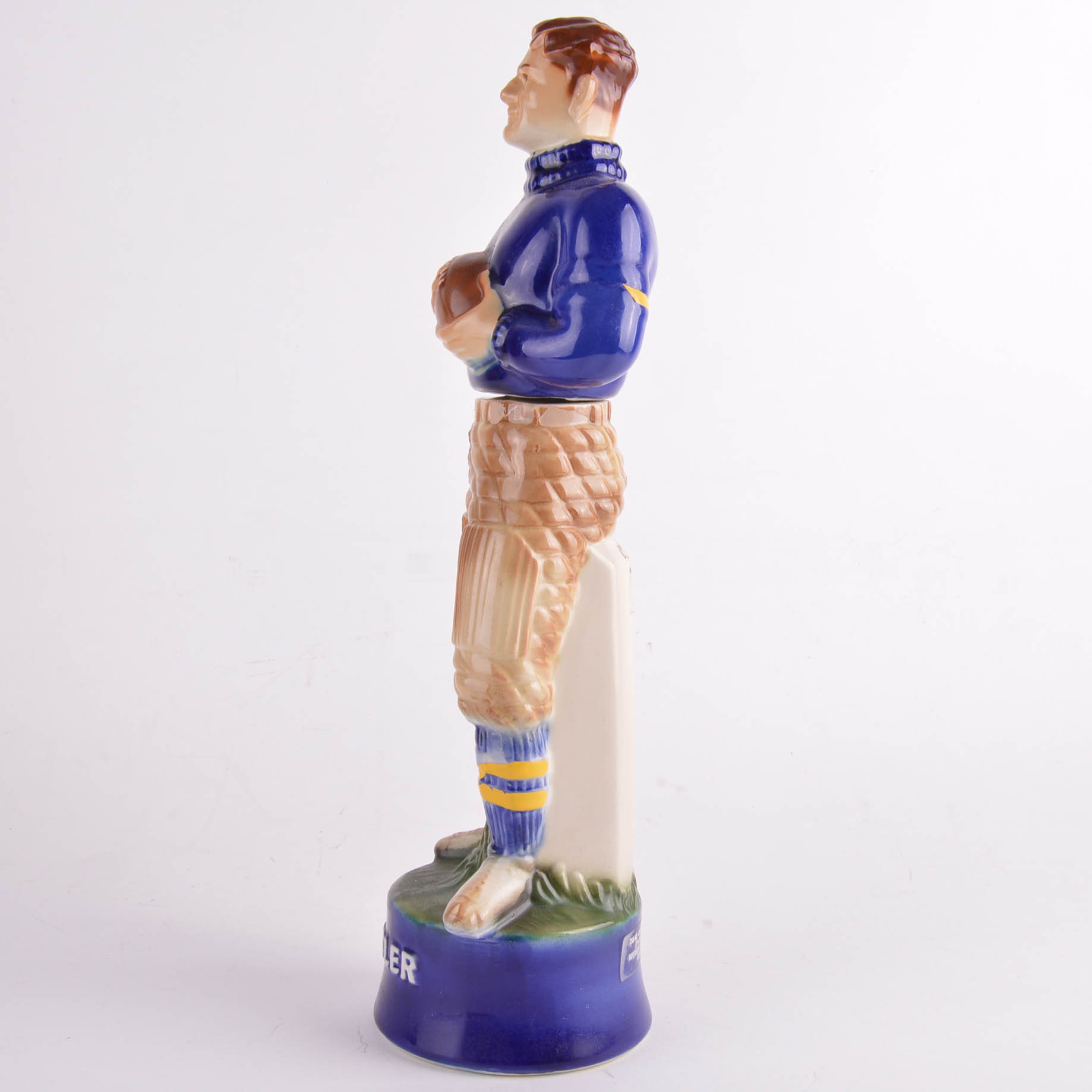 Kessler Whiskey "The Football Player" Ceramic Decanter