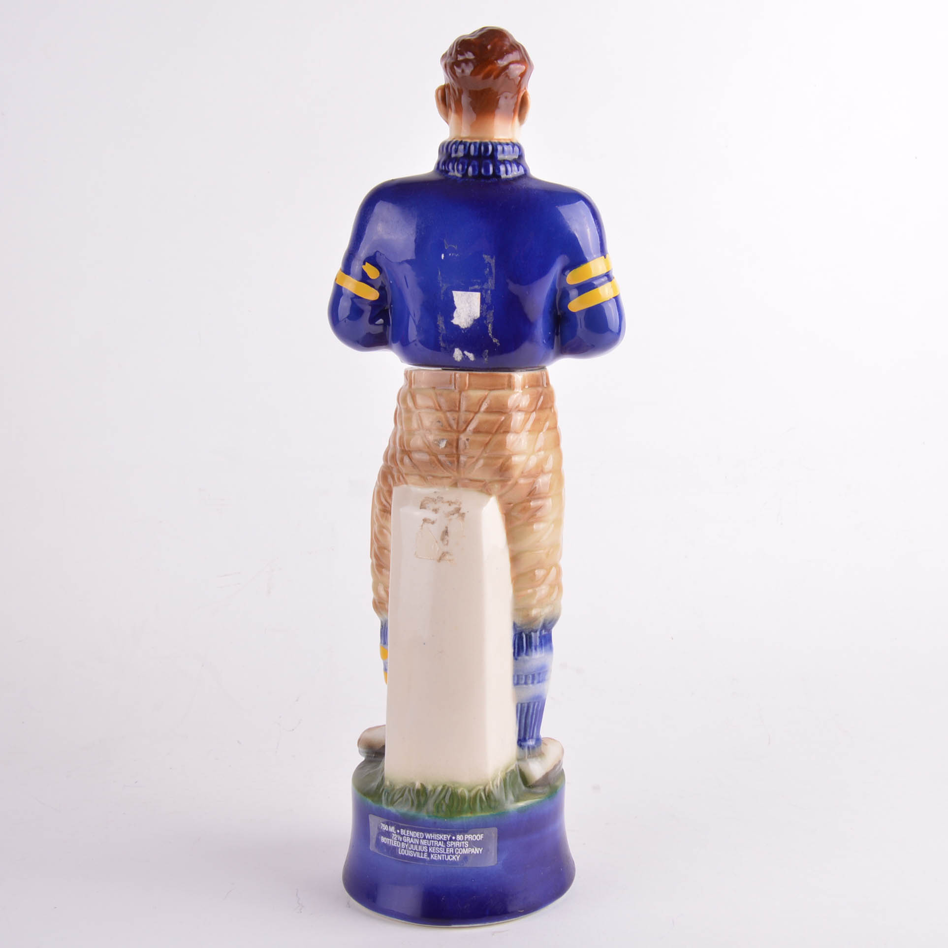 Kessler Whiskey "The Football Player" Ceramic Decanter