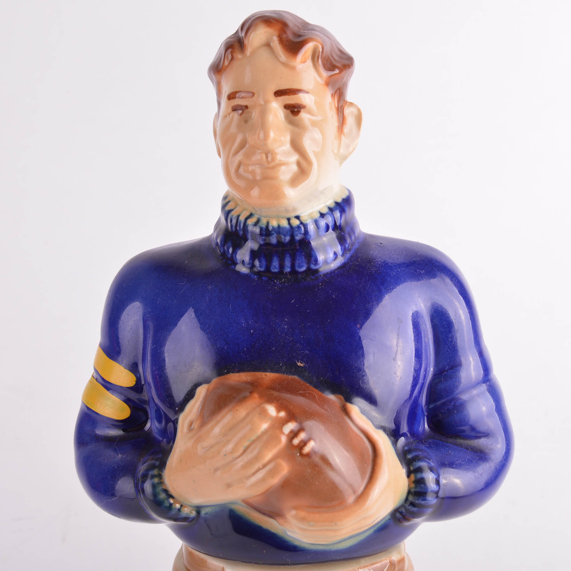 Kessler Whiskey "The Football Player" Ceramic Decanter