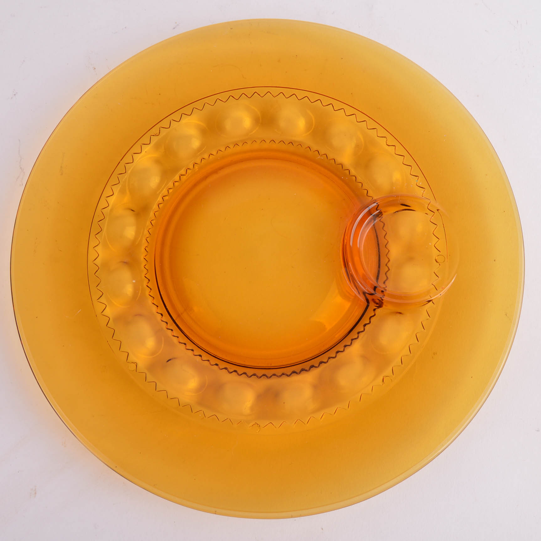 Vintage Amber Glass Luncheon Service for Twelve