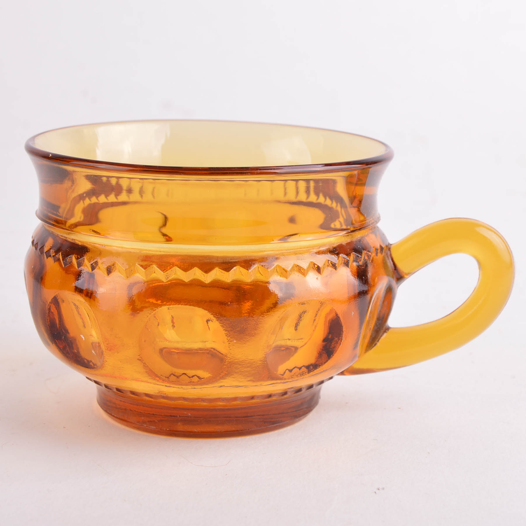 Vintage Amber Glass Luncheon Service for Twelve