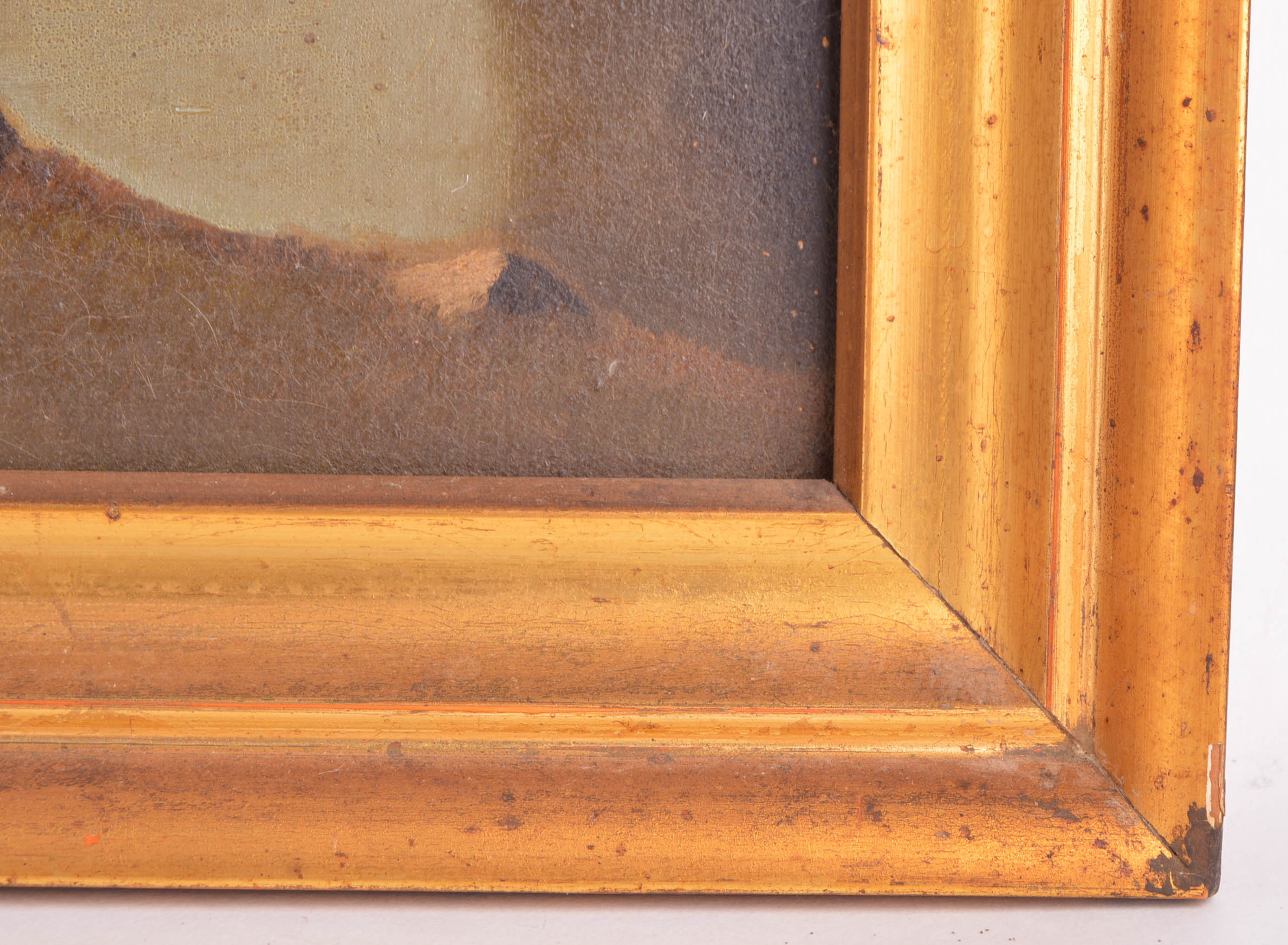 H. Schultz Oil on Canvas Mill Landscape