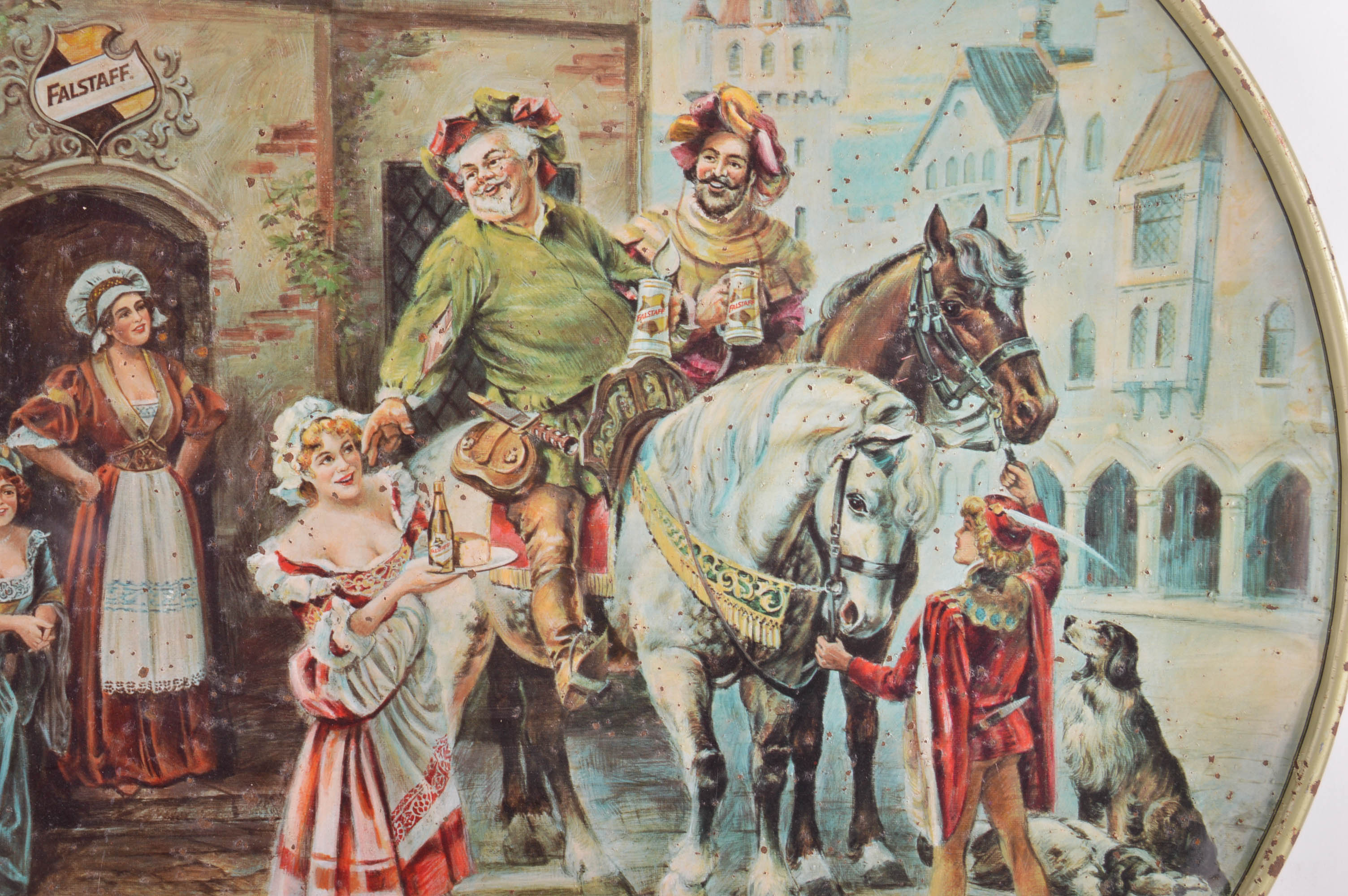 Falstaff Metal Beverage Tray