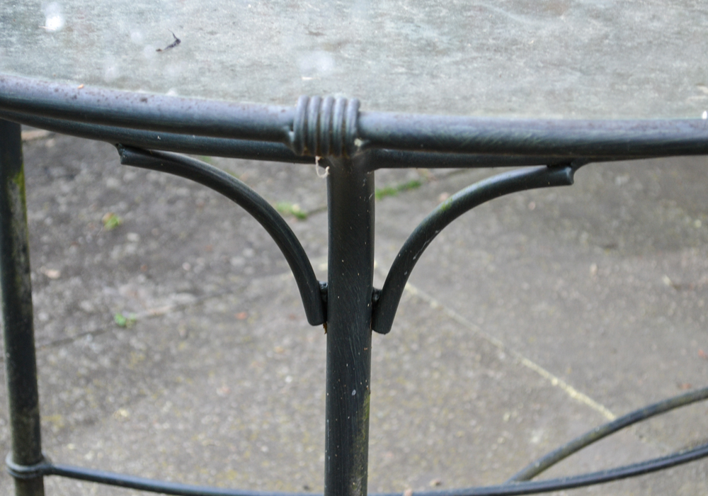 Brown Jordan "Florentine" Collection Oval Glass Top Patio Dining Table