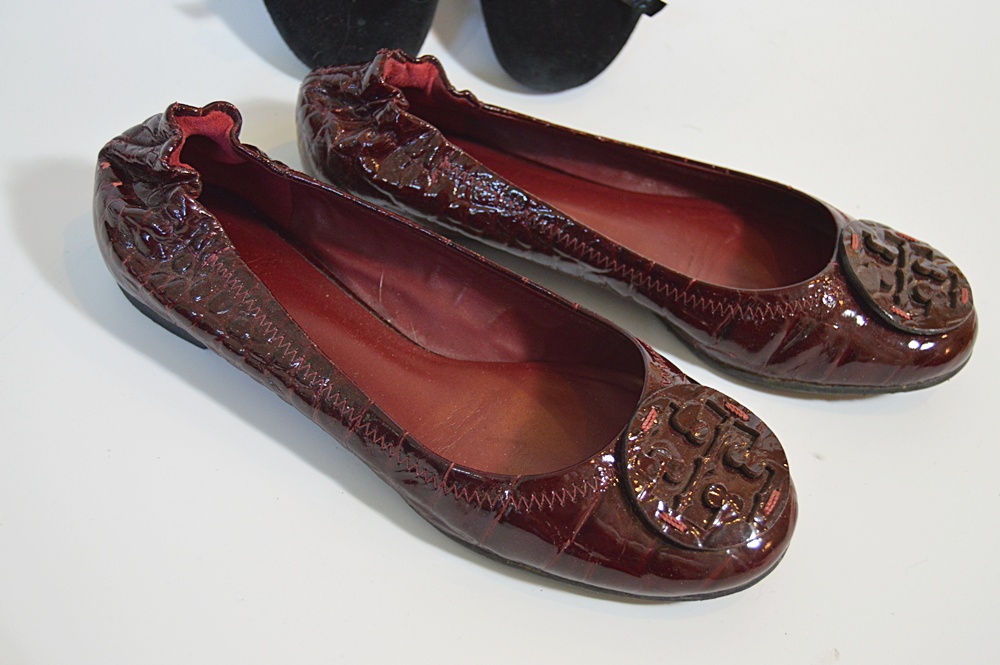 Three Pairs of Women's Flats with Tory Burch and Stuart Weitzman