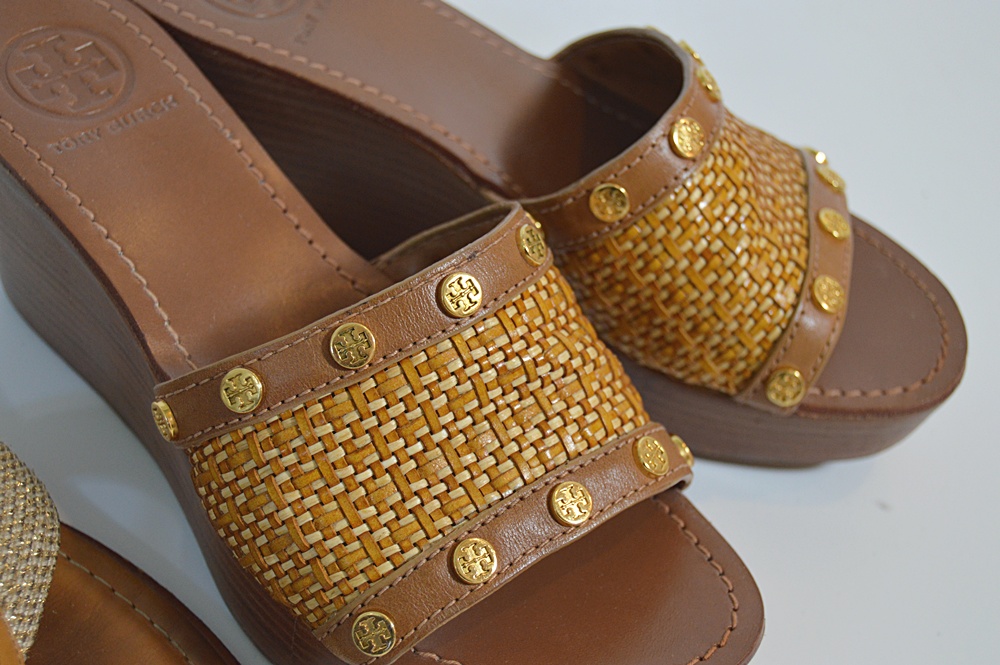 Two Pair of Ladies Sandals, One Tory Burch Platforms