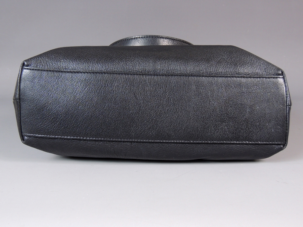 MICHAEL Michael Kors Black Leather Satchel Handbag