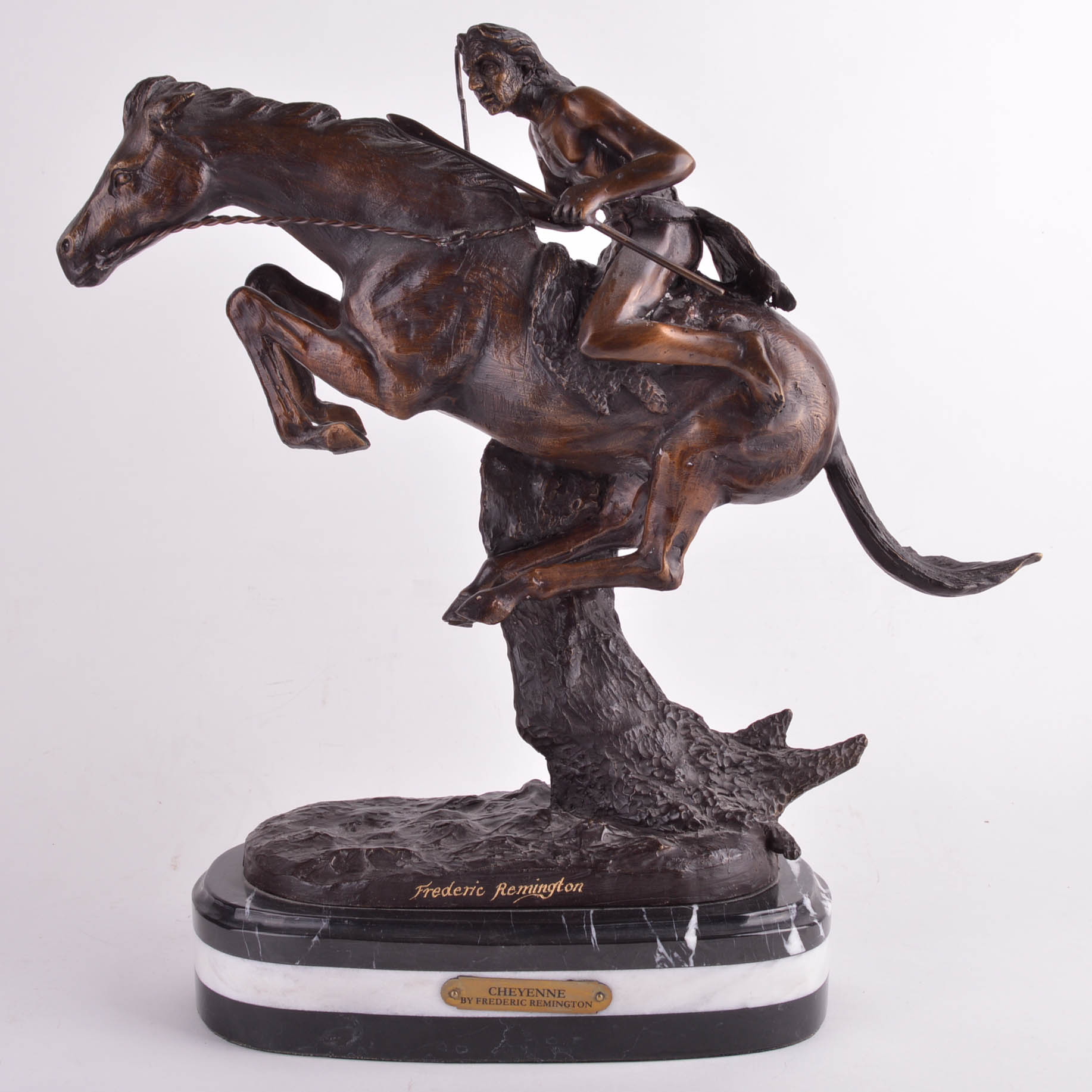 "Cheyenne" Bronze Sculpture after Frederic Remington