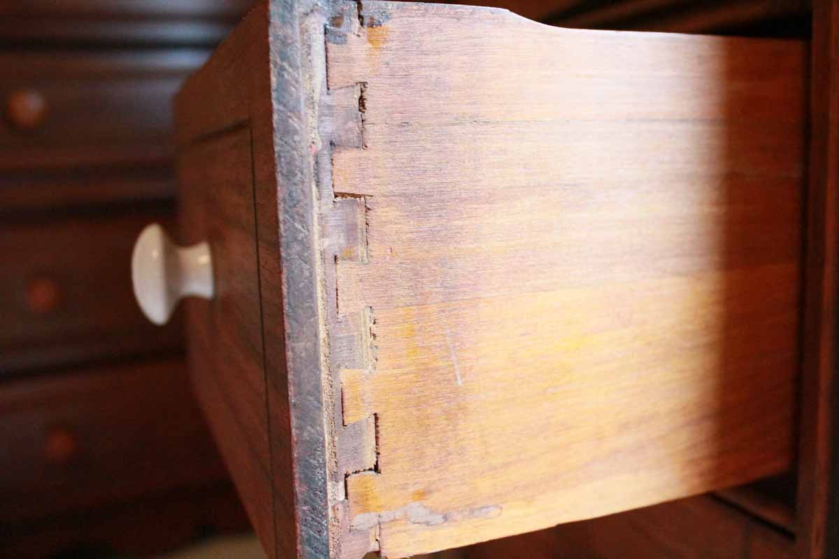 Antique Victorian Walnut Sewing Chest
