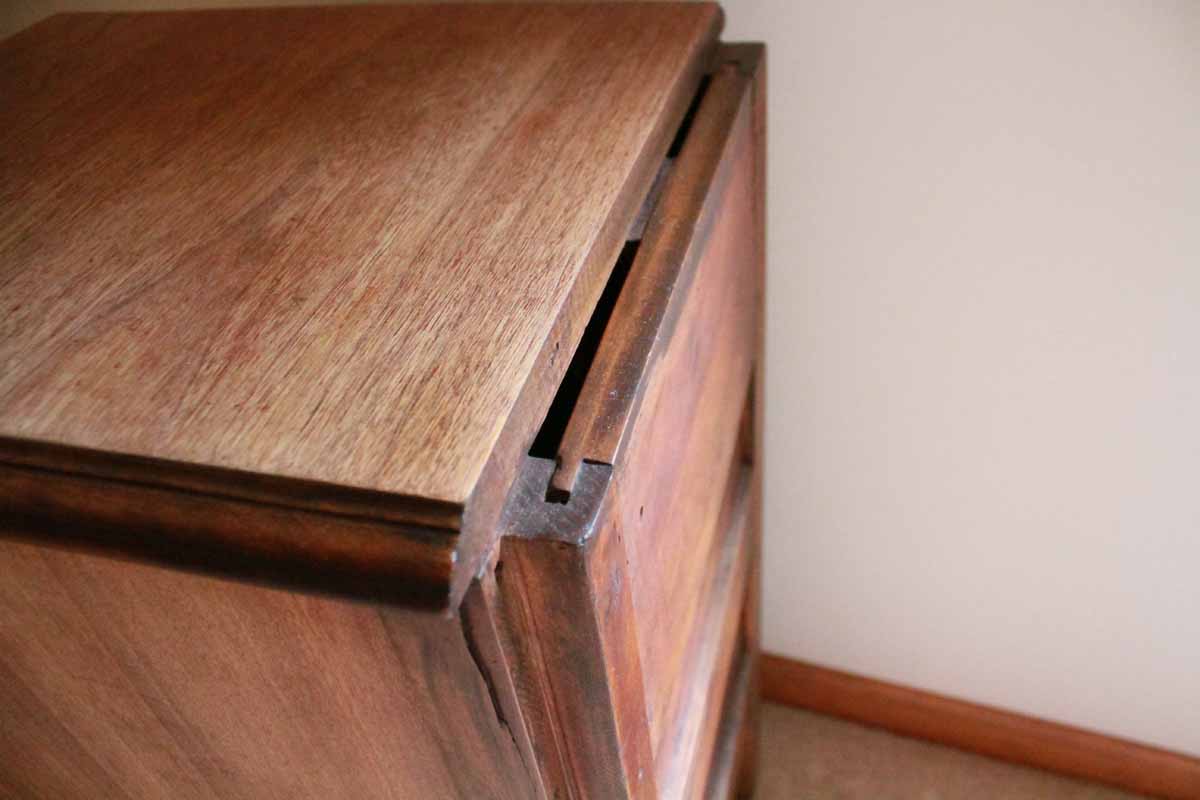 Antique Victorian Walnut Sewing Chest