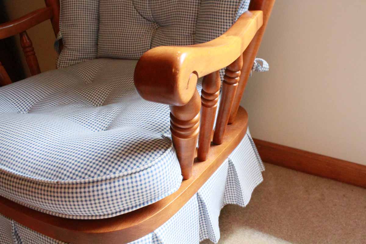 Tell City "Andover" Maple Wing Back Spring Rocking Chair