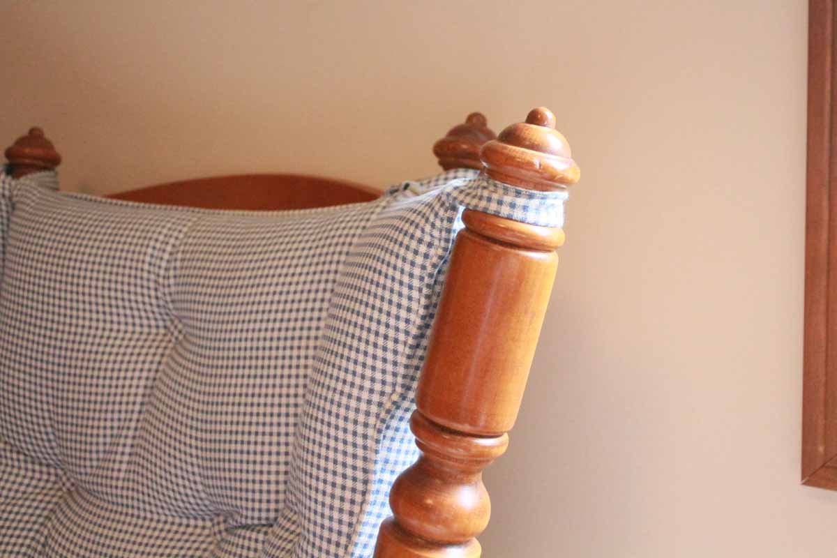 Tell City "Andover" Maple Wing Back Spring Rocking Chair