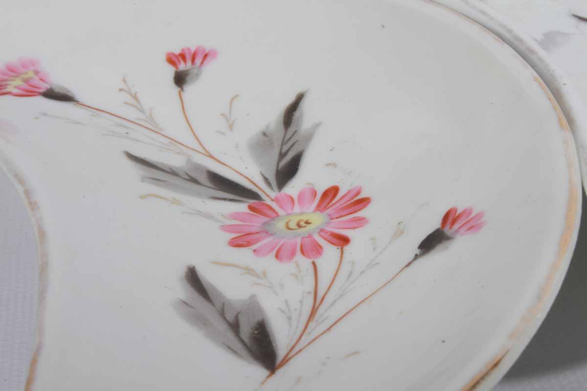 Five Antique Royal Staffordshire England Bone Plates