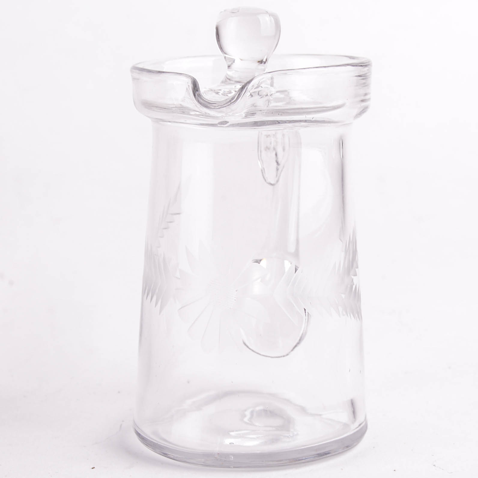 Pressed Etched Glass Servingware