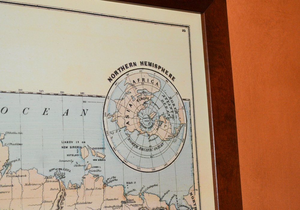 Wall Mounted Map of the World