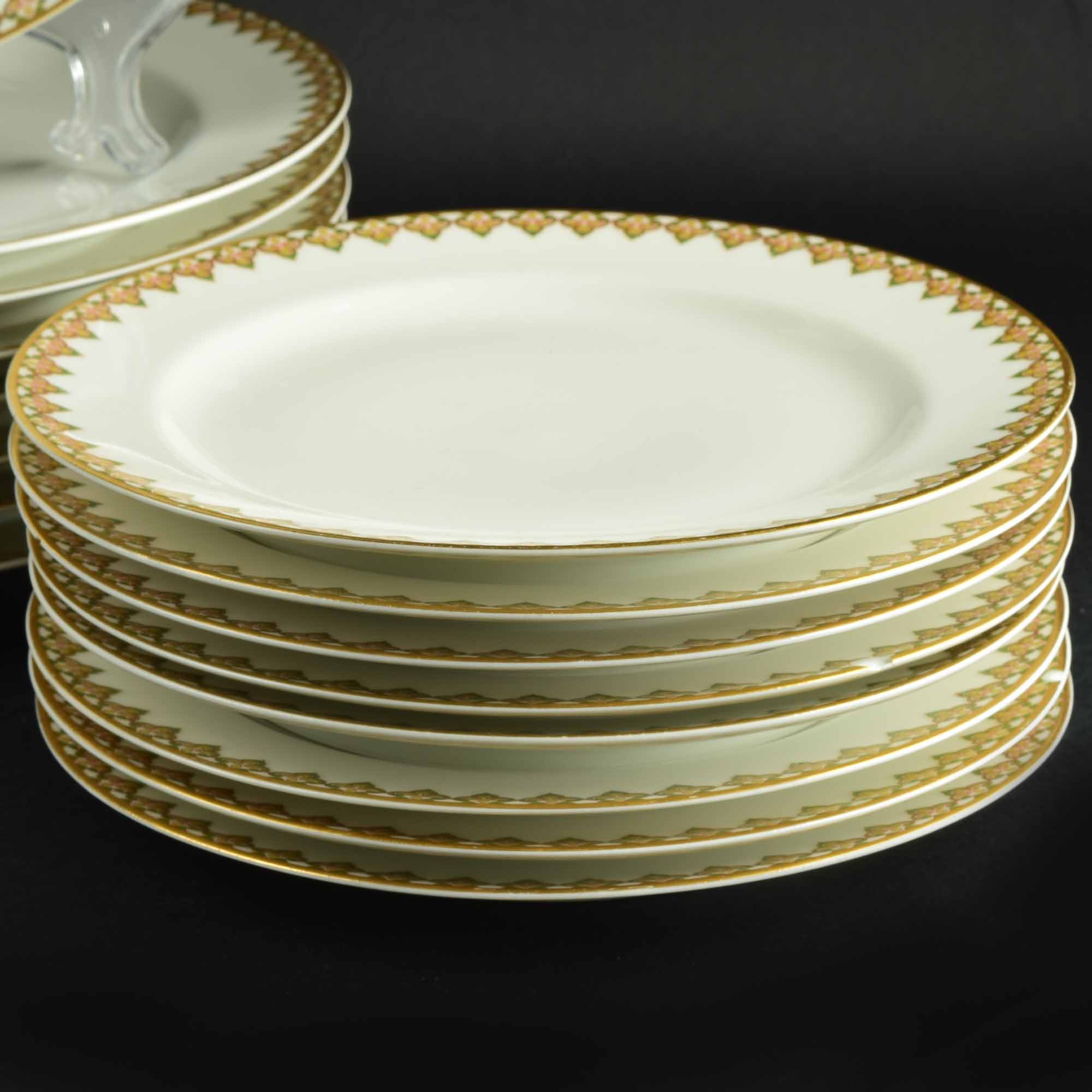 Set of Eight Haviland Limoges Place Settings