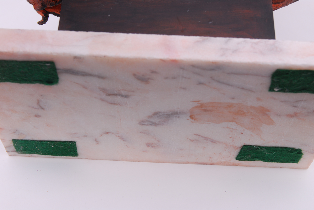 Ceramic Sculpture Depicting Two Bodies in Driftwood