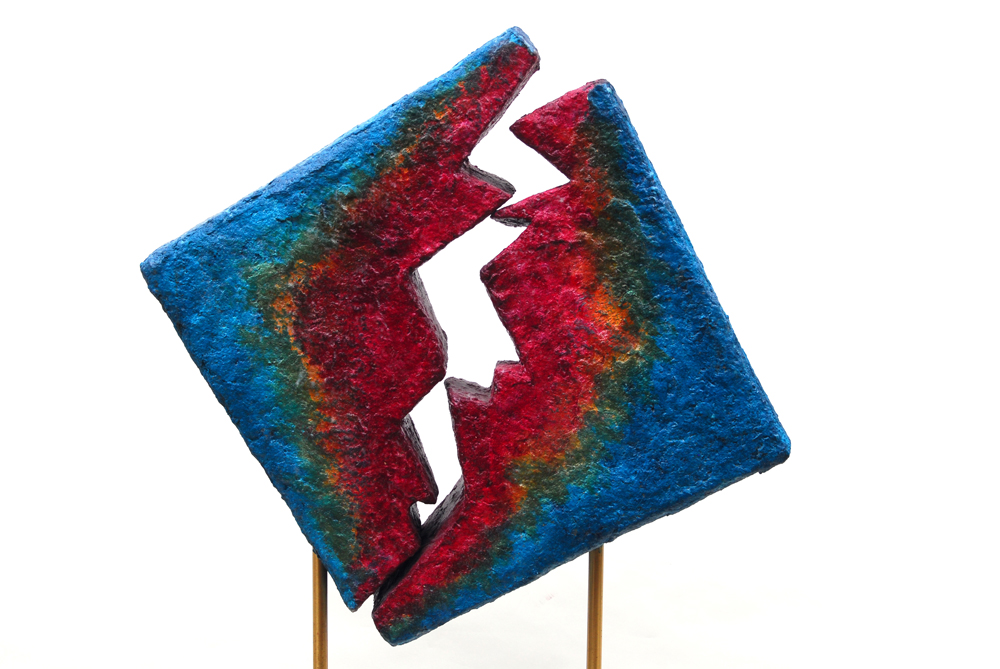 Rima Schulkind Two Piece Rainbow Foam Sculpture