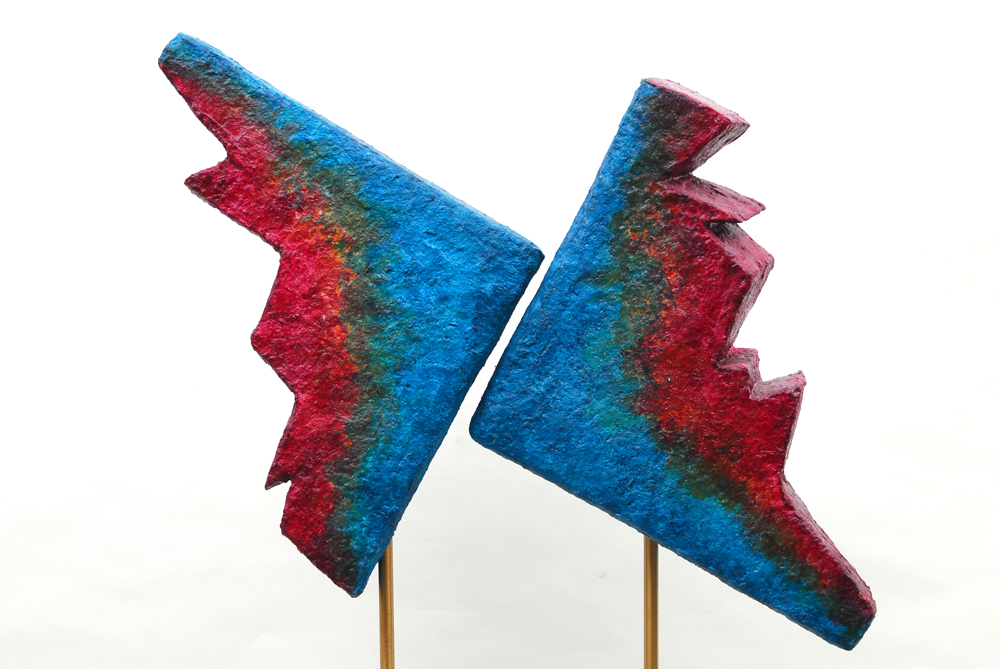 Rima Schulkind Two Piece Rainbow Foam Sculpture