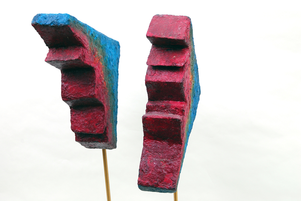 Rima Schulkind Two Piece Rainbow Foam Sculpture
