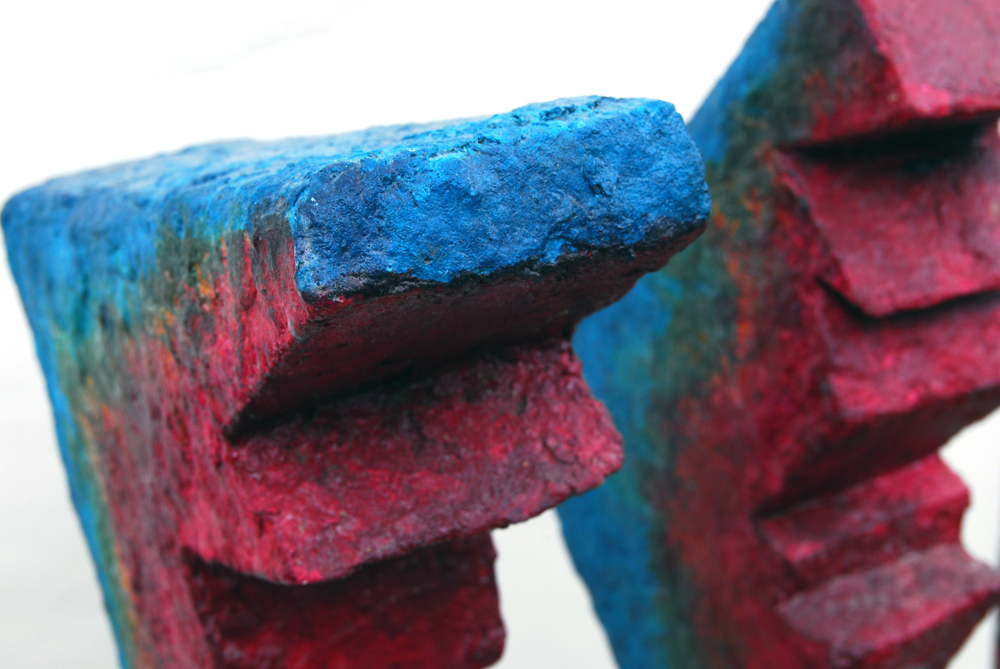 Rima Schulkind Two Piece Rainbow Foam Sculpture