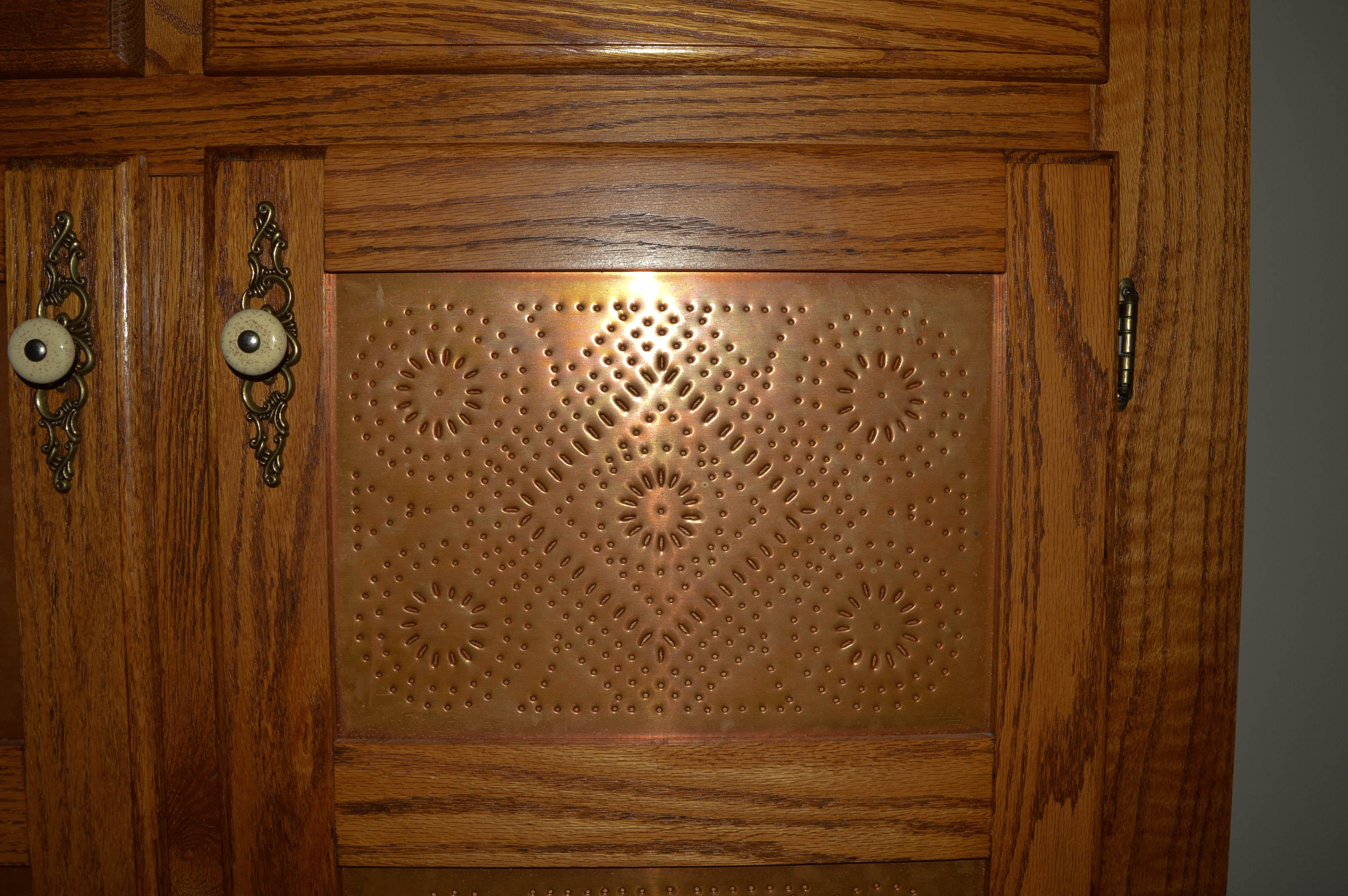 Amish Built Oak Pie Safe