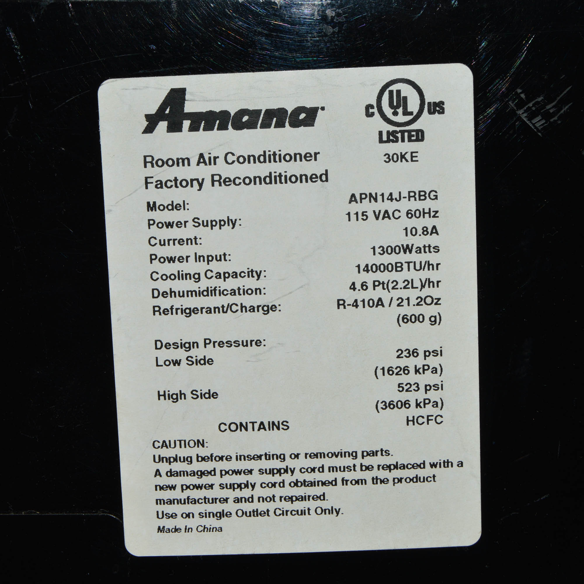 Amana Room Air Conditioner