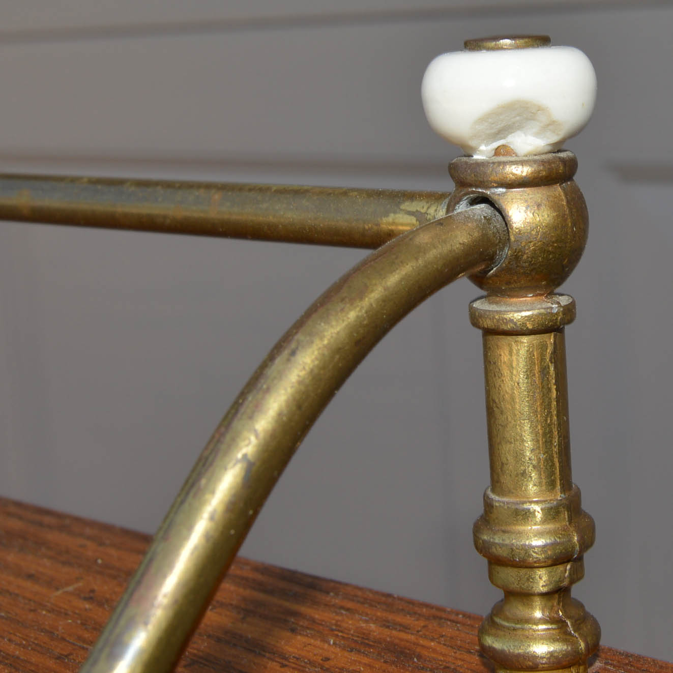 Vintage Oak Roll-Top Student Desk