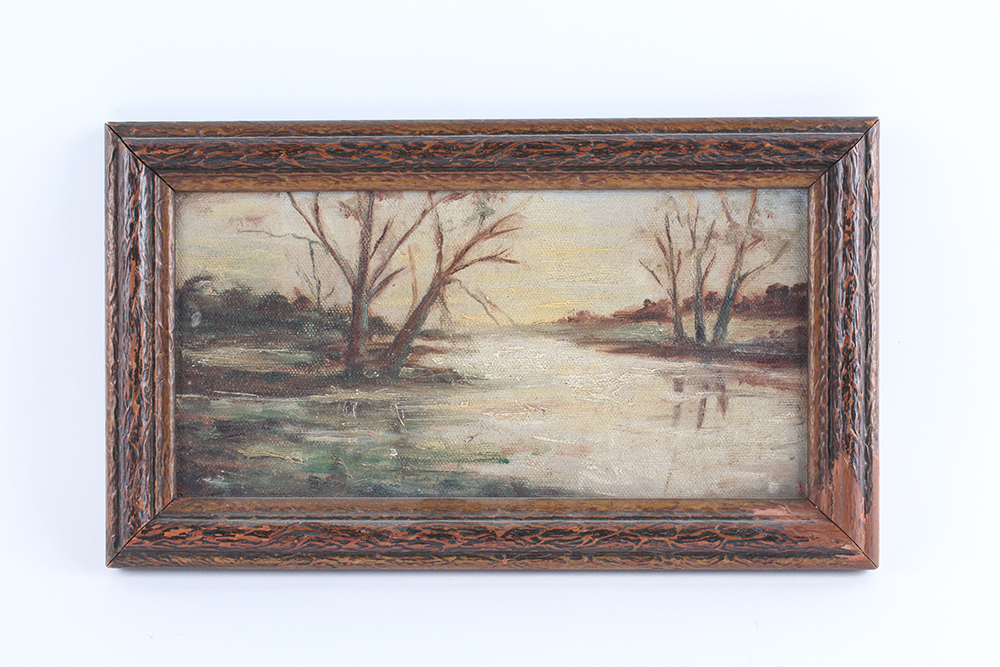 Pair of Original Oil on Board Landscape Paintings