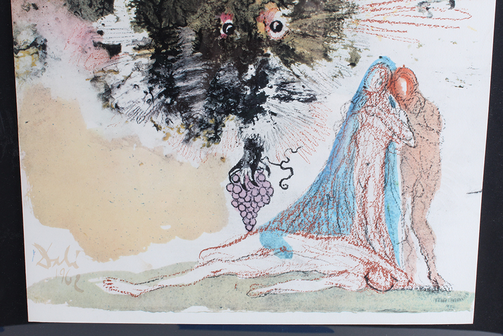 Hand Toned Lithograph of "Noe Qui Primus Plantavit" by Salvador Dali