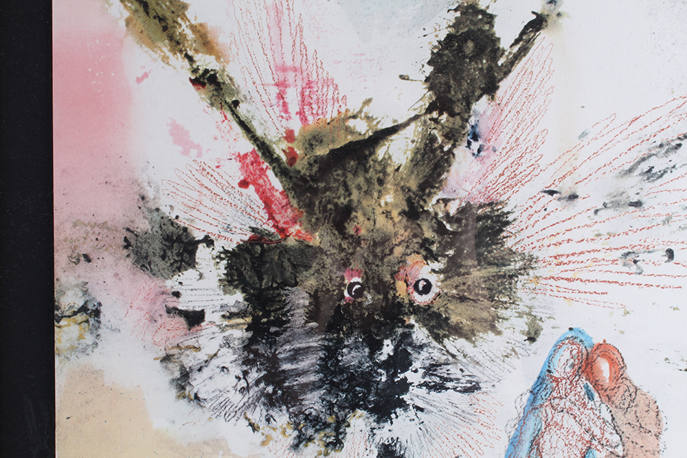 Hand Toned Lithograph of "Noe Qui Primus Plantavit" by Salvador Dali