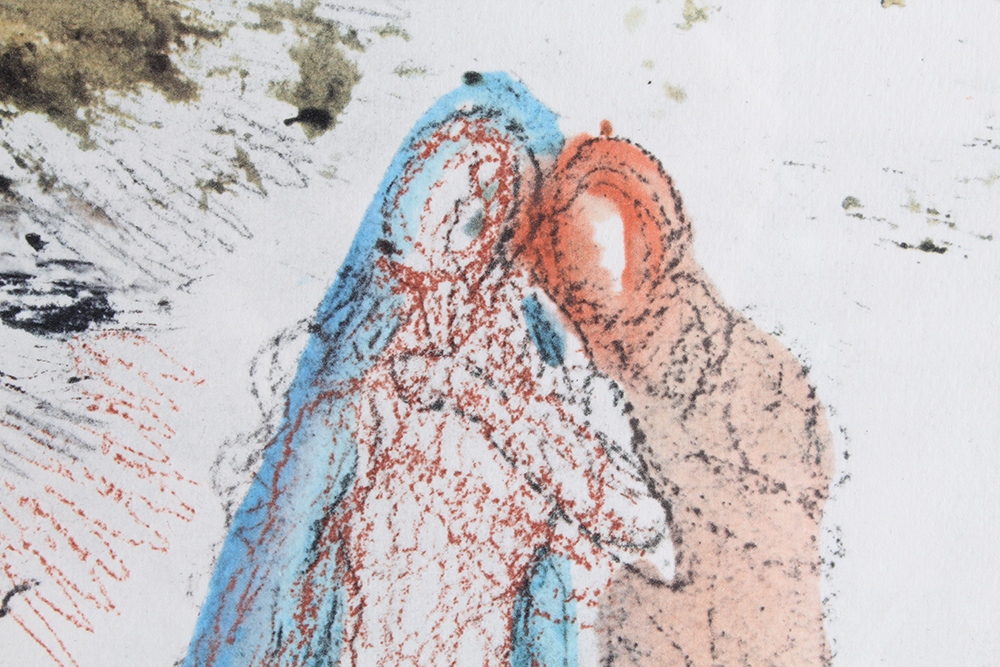 Hand Toned Lithograph of "Noe Qui Primus Plantavit" by Salvador Dali