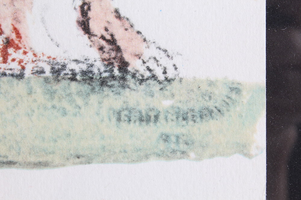 Hand Toned Lithograph of "Noe Qui Primus Plantavit" by Salvador Dali