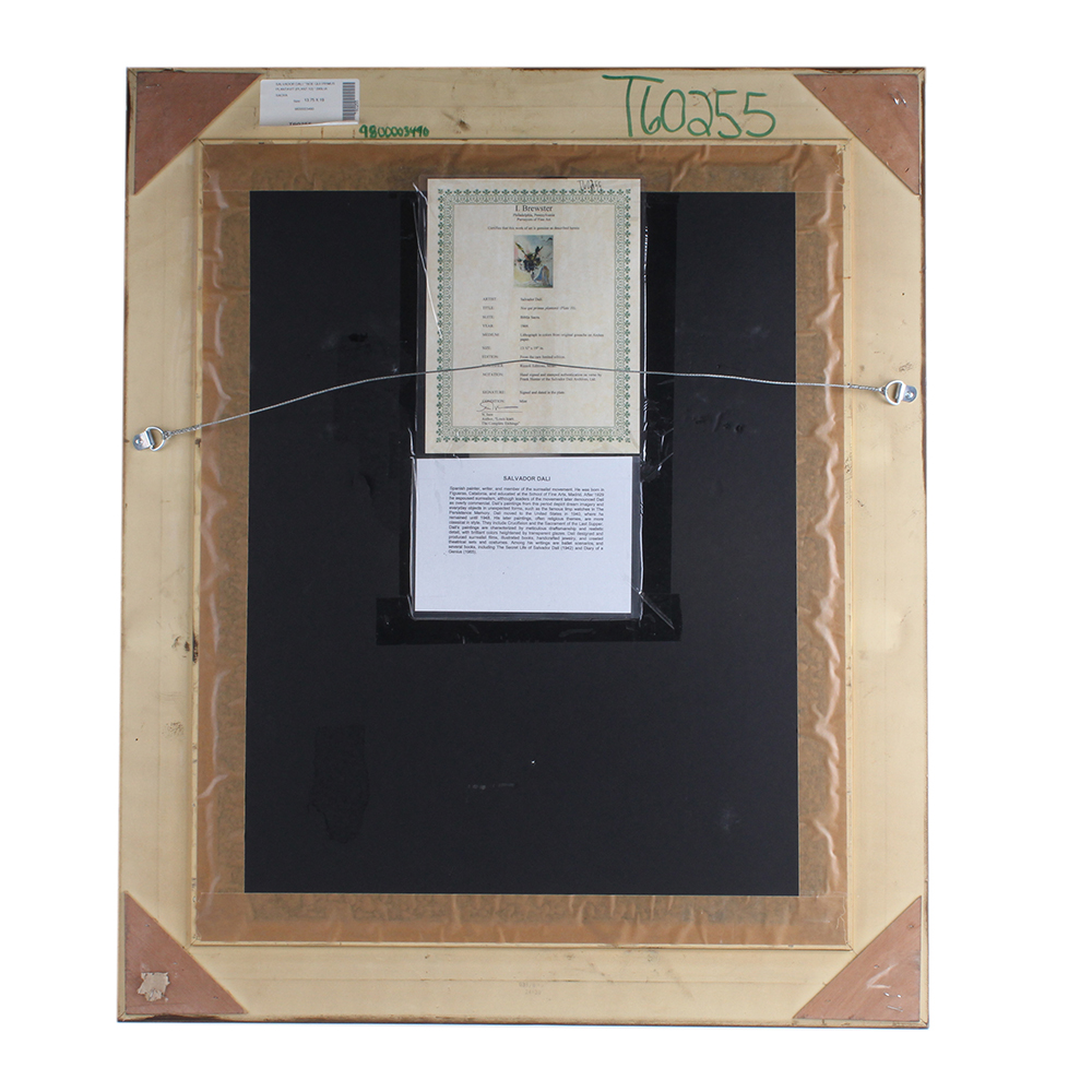 Hand Toned Lithograph of "Noe Qui Primus Plantavit" by Salvador Dali