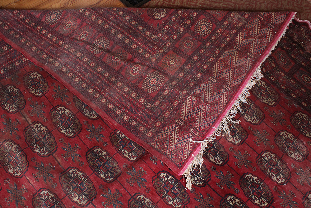 Large Hand Loomed Wool Turkomen Bokhara Rug