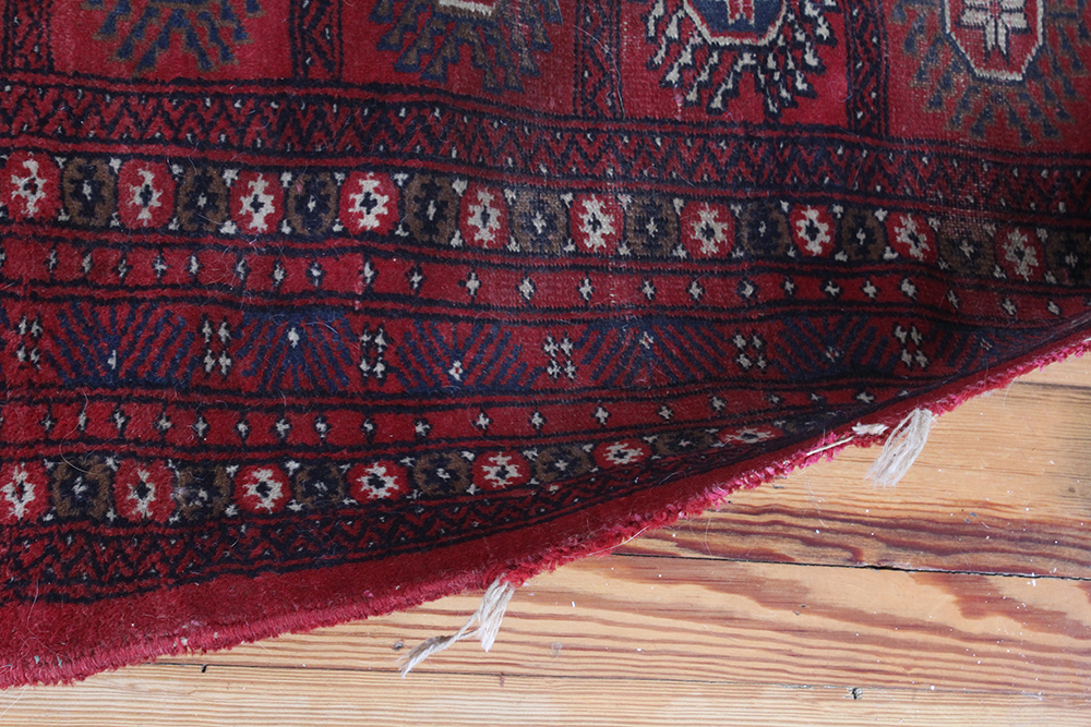 Large Hand Loomed Wool Turkomen Bokhara Rug
