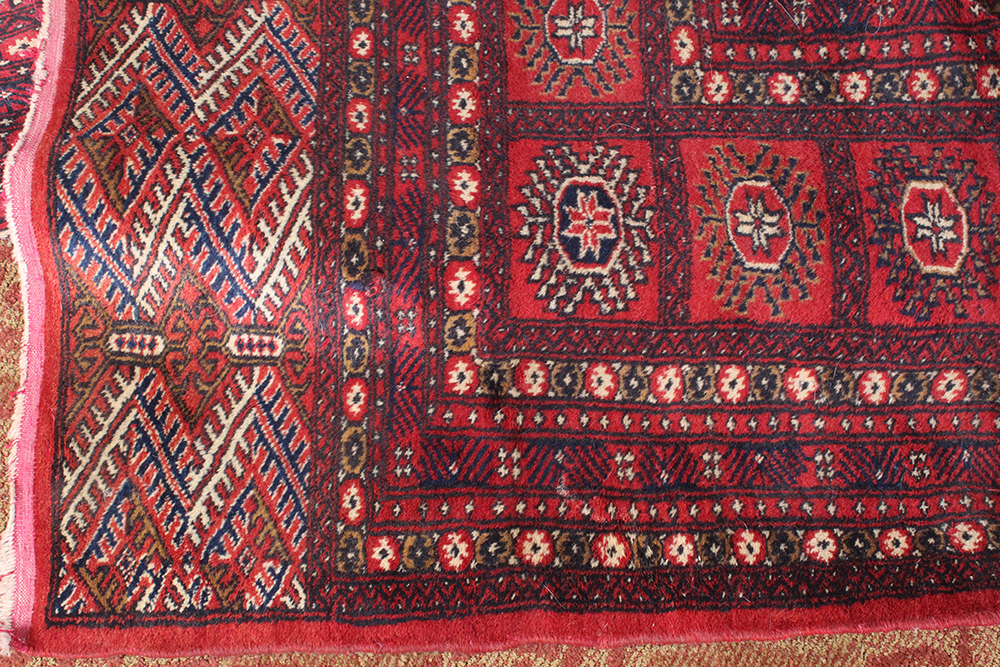 Large Hand Loomed Wool Turkomen Bokhara Rug